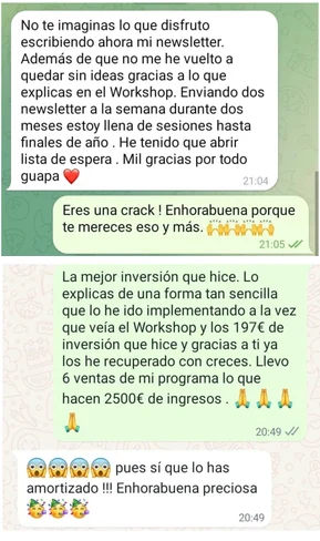 Prueba de resultados de The Money List